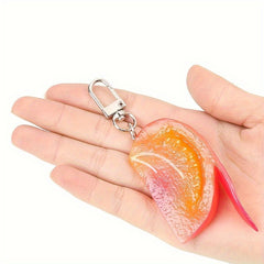 Simulation PVC Tomato Pendant Keychain Fruit And Vegetable Pendant Key Chain
