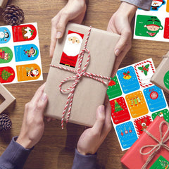 Christmas Gift Tags Self-adhesive Name Stickers 260pcs