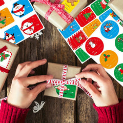Christmas Gift Tags Self-adhesive Name Stickers 260pcs