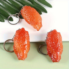 Chicken Wing Keychain Creative Food Pendant Backpack Ornament