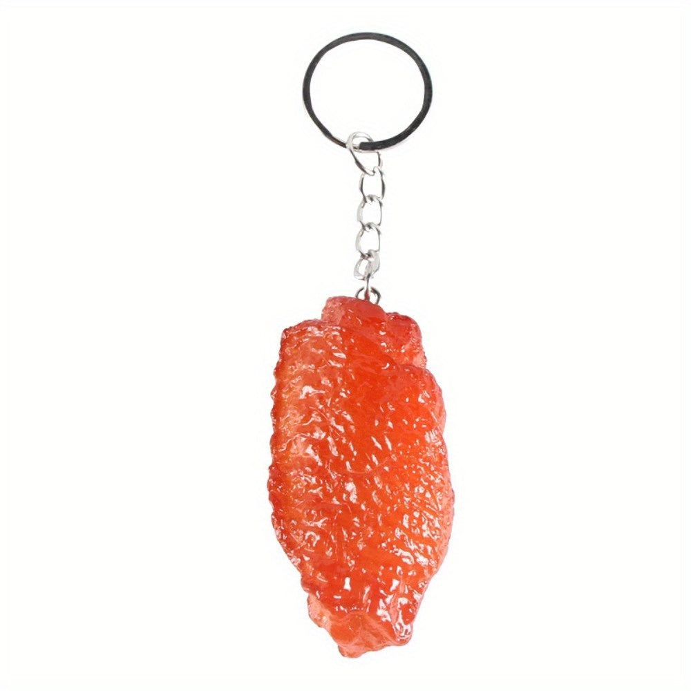 Chicken Wing Keychain Creative Food Pendant Backpack Ornament