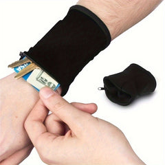 Sports Wrist Wallet Pouch Zipper Wristband Bag Arm Mobile Phone Bag