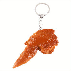 Chicken Wing Keychain Bag Purse Pendant Funny Gift For Women Men