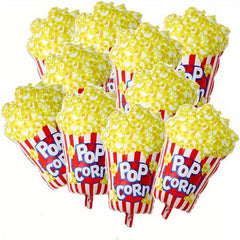 10pcs Movie Night Popcorn Foil Party Balloon Christmas Decor