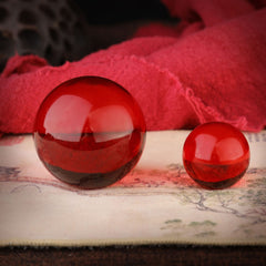 Glass Transfer Good Luck Beads Cylinder