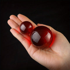 Glass Transfer Good Luck Beads Cylinder