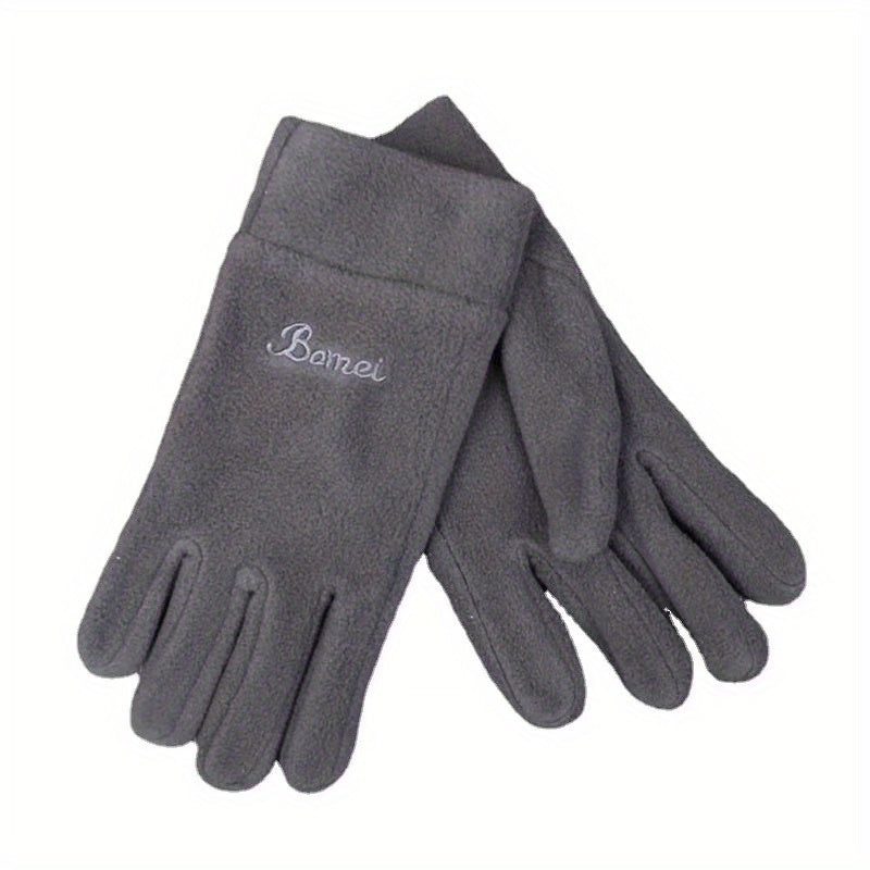 Winter Fleece Warm Soft Gloves Men Women Cycling Outdoor Gloves