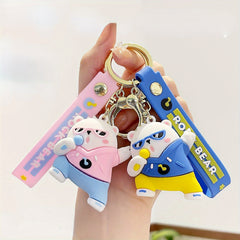 Bear Cartoon Keychain Pendant Doll Car Key Chain Bag Ornament