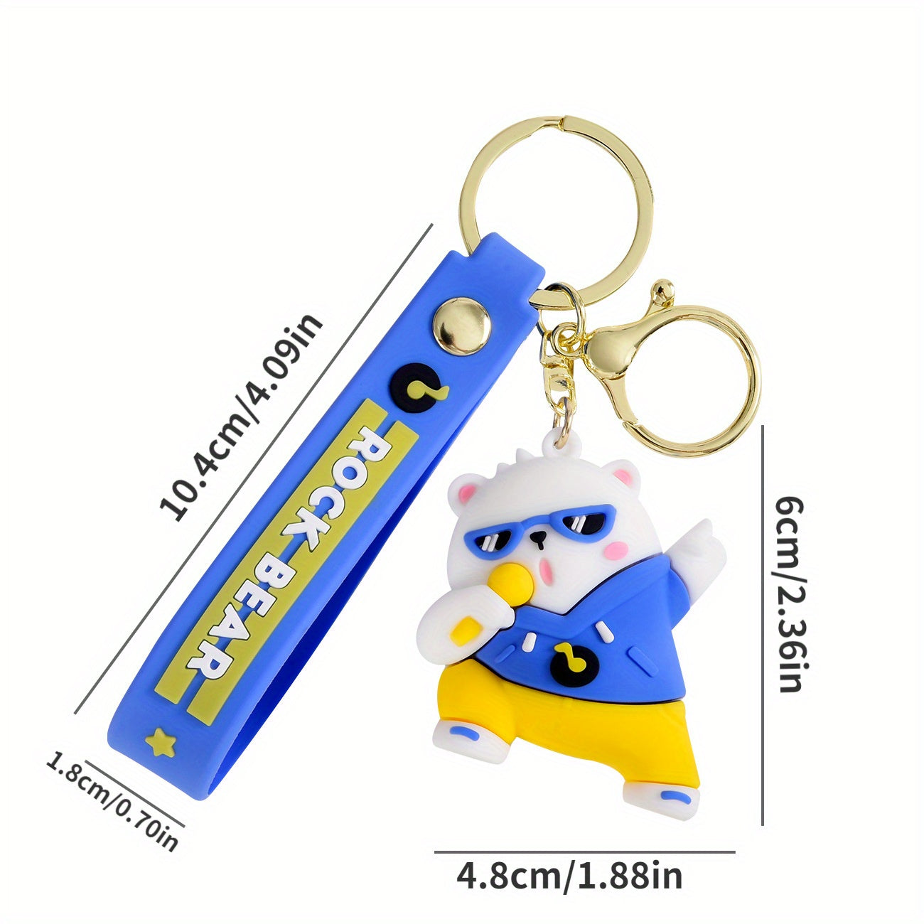 Bear Cartoon Keychain Pendant Doll Car Key Chain Bag Ornament