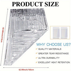 4pcs Emergency Survival Blanket Waterproof Insulation Foil Thermal Military Blan