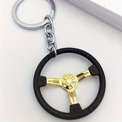 Men's Racing Steering Wheel Key Chain Car Pendant Gift