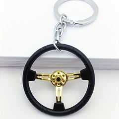 Men's Racing Steering Wheel Key Chain Car Pendant Gift