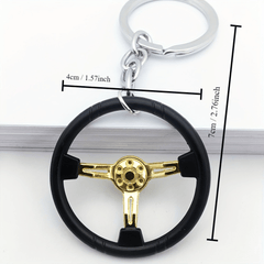 Men's Racing Steering Wheel Key Chain Car Pendant Gift