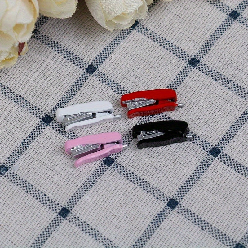 3pcs 1 12 Dollhouse Metal Stapler Mini Studying Room Stationery Office