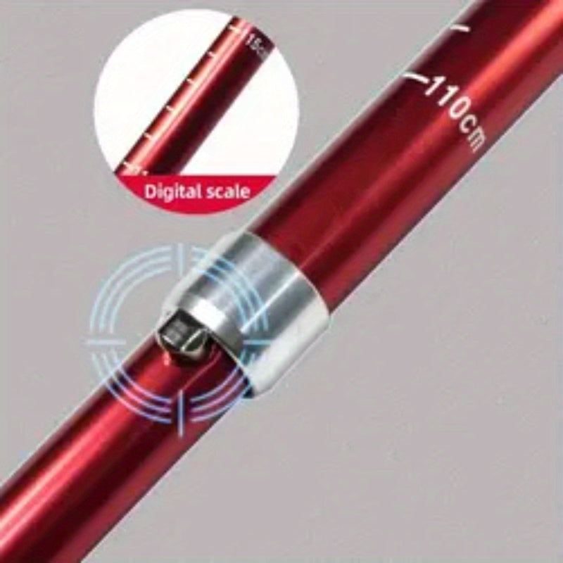 Aluminum Alloy Folding Trekking Pole Ultra light Telescopic Hand Clamp Stick