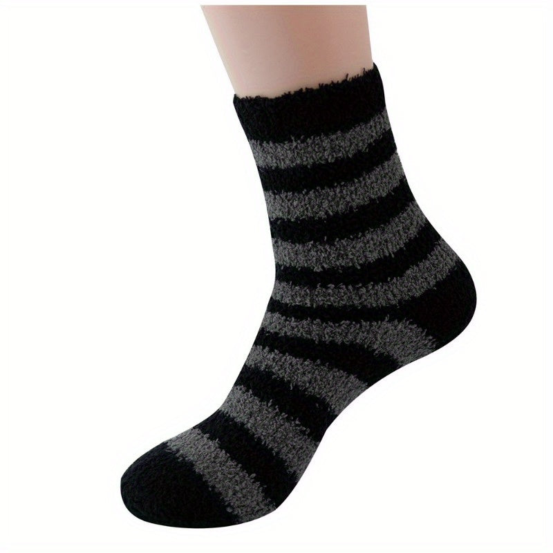 5 Pairs Winter Coral Velvet Socks Thickened Floor Sleeping Socks