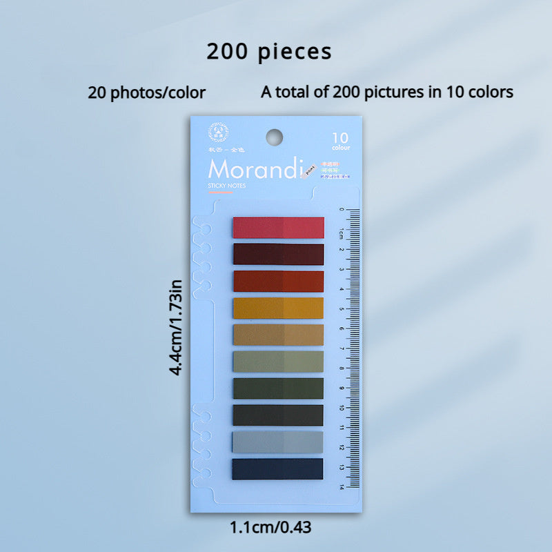 Morandi Sticky Note Index Label Sticker 1 Pack