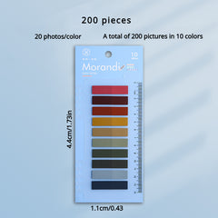 Morandi Sticky Note Index Label Sticker 1 Pack
