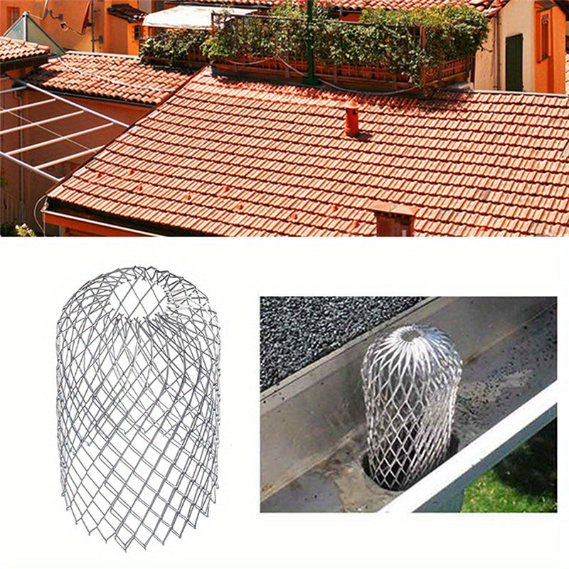 4pcs Roof Gutter Guards Filters 8.3in Aluminium Filter Strainer