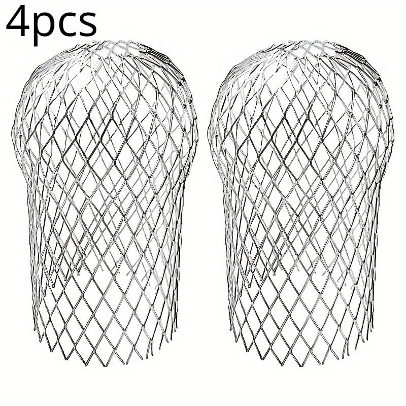 4pcs Roof Gutter Guards Filters 8.3in Aluminium Filter Strainer
