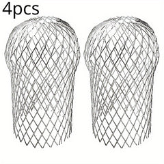 4pcs Roof Gutter Guards Filters 8.3in Aluminium Filter Strainer
