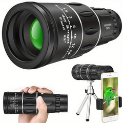 16X52 Monocular Telescope with Mobile Phone Holder, Tripod