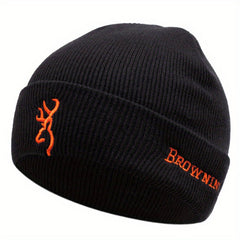 Knitted Beanie Hat with Ear Protection
