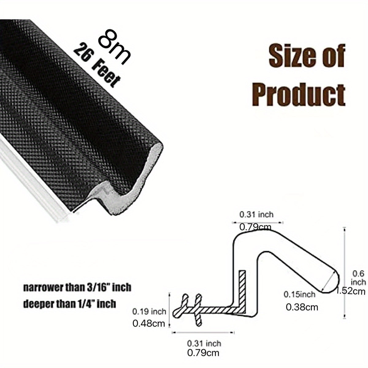 Weather Stripping Door Seal Strip Q Foam Seal for Doors and Windows