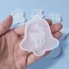 Resin Pendant Silicone Mold for DIY Jewelry Christmas Jingle Bell