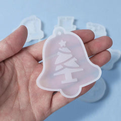 Resin Pendant Silicone Mold for DIY Jewelry Christmas Jingle Bell