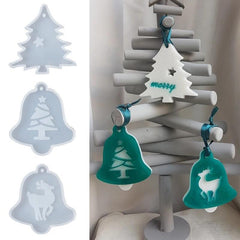 Resin Pendant Silicone Mold for DIY Jewelry Christmas Jingle Bell