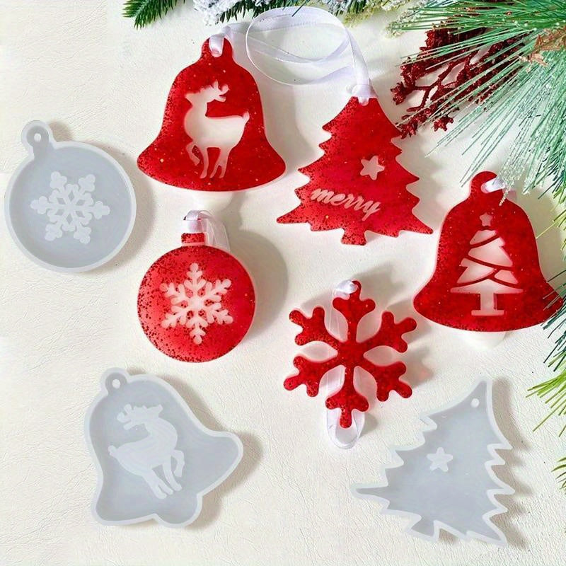 Resin Pendant Silicone Mold for DIY Jewelry Christmas Jingle Bell