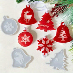Resin Pendant Silicone Mold for DIY Jewelry Christmas Jingle Bell