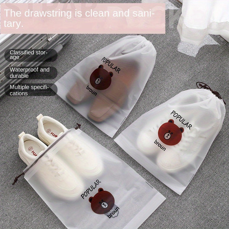 Portable Shoe Drawstring Storage Bag Dust Proof Shoe Packing Bag