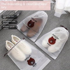 Portable Shoe Drawstring Storage Bag Dust Proof Shoe Packing Bag