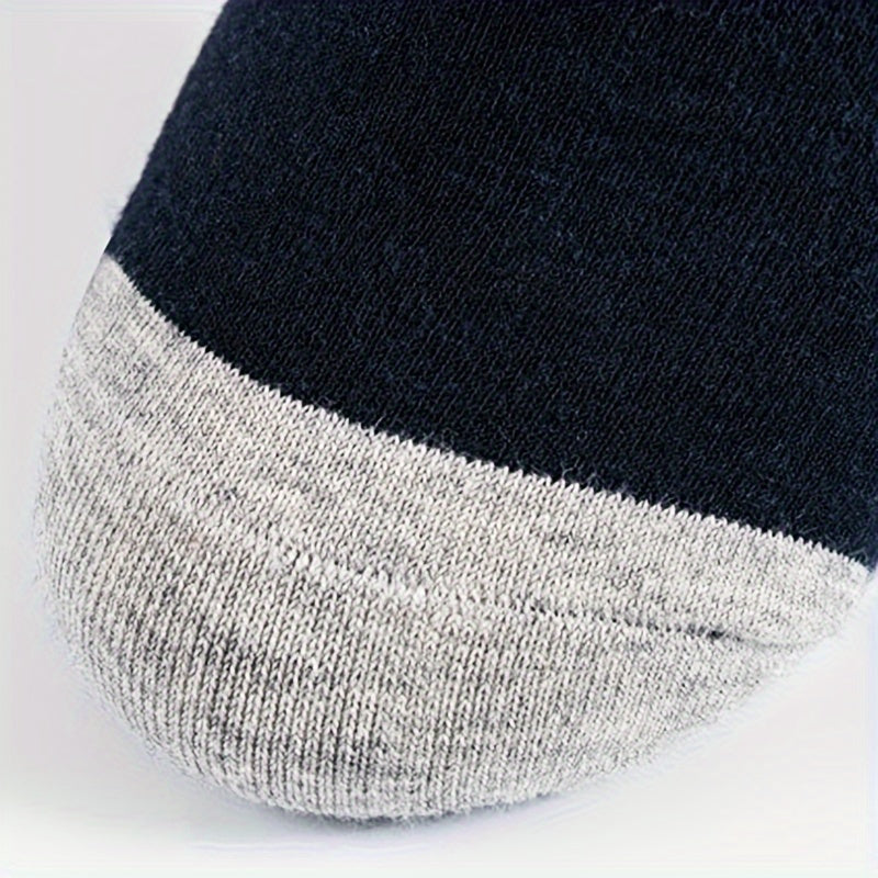5 Pairs Men's Block Ankle Socks for Spring & Summer