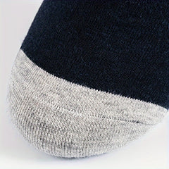 5 Pairs Men's Block Ankle Socks for Spring & Summer