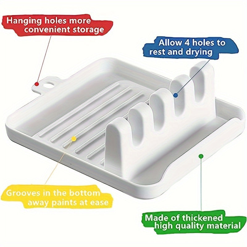 2pcs Brush Holder 4 Slots Watercolor Acrylic Painting Brush Bracket