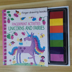 Rubber Stamp Ink Pad Set for Fingerprinting Books Doodling DIY Craft