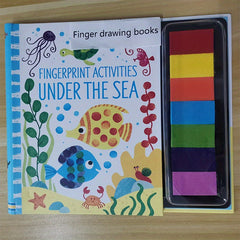 Rubber Stamp Ink Pad Set for Fingerprinting Books Doodling DIY Craft