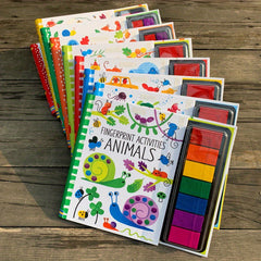 Rubber Stamp Ink Pad Set for Fingerprinting Books Doodling DIY Craft