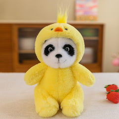 8in Panda Transforms Into Doll Imitates Bear Plush Toy Birthday Gift