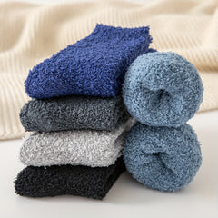 5 Pairs Warm Fuzzy Socks for Home, Comfy Sleep Floor Socks