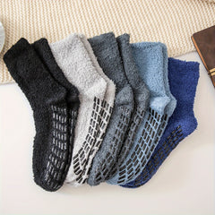 5 Pairs Warm Fuzzy Socks for Home, Comfy Sleep Floor Socks