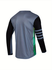 Y2K Skull Pattern Men's Long Sleeve Motorcycle T-shirt