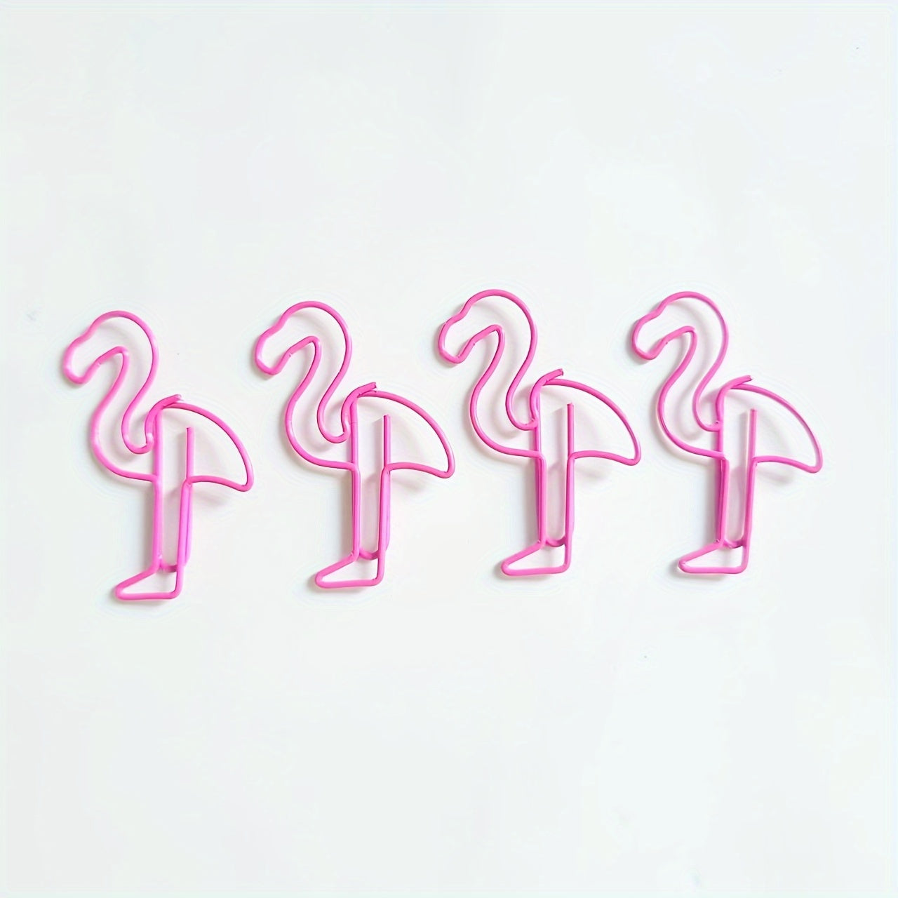20pcs Flamingo Paper Clips Bookmark Planner Stationery School Supplies