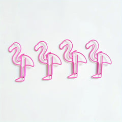 20pcs Flamingo Paper Clips Bookmark Planner Stationery School Supplies