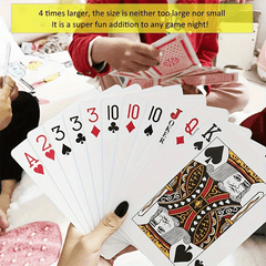 Jumbo Playing Cards Poker Game Party Supplies