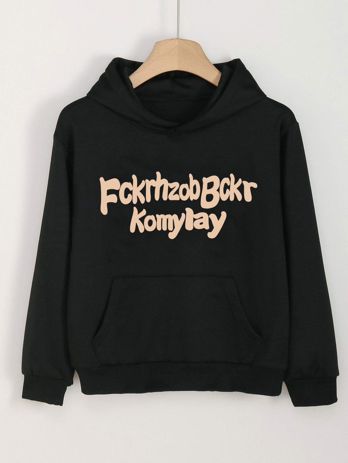 Girls Alphabets Pattern Hooded Sweatshirt For Spring And Autumn