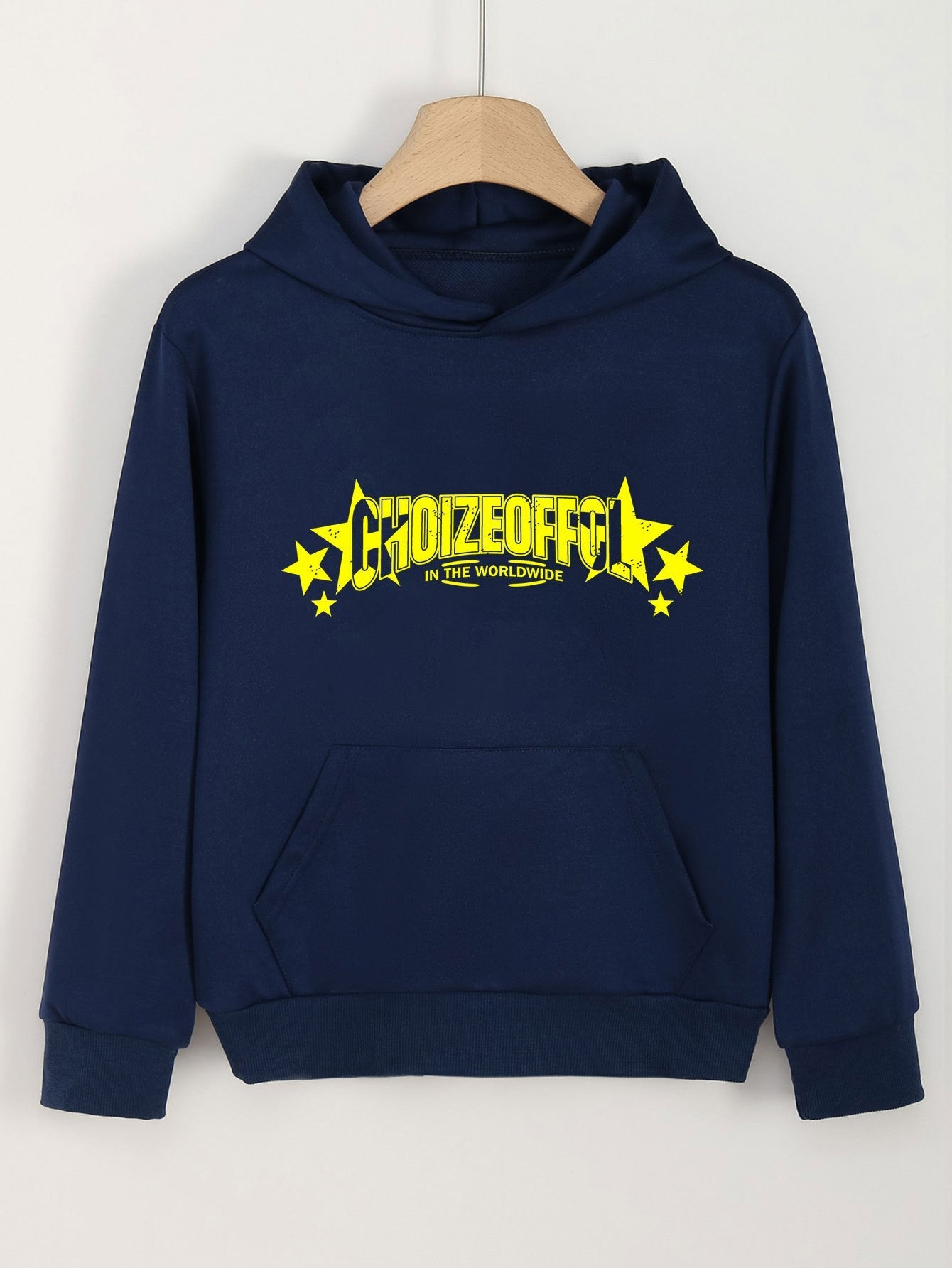 Girls Alphabets Pattern Hooded Sweatshirt for Spring and Autumn